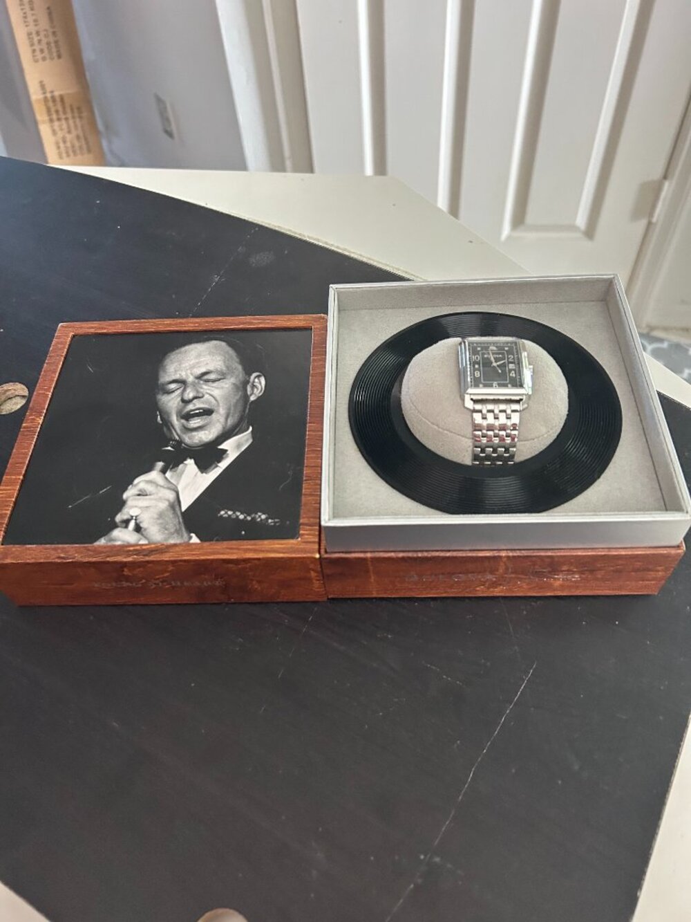 Bulova 96B461 Frank Sinatra Collection Quartz Watch 30mm Black Dial